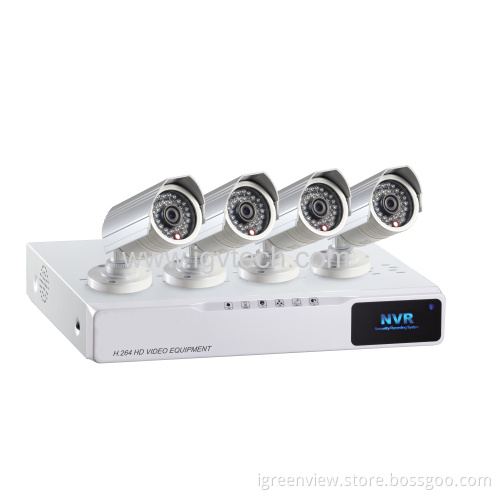 4ch 720p Nvr Kits Support P2p